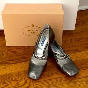 Prada Venice Metallic Mary Jane